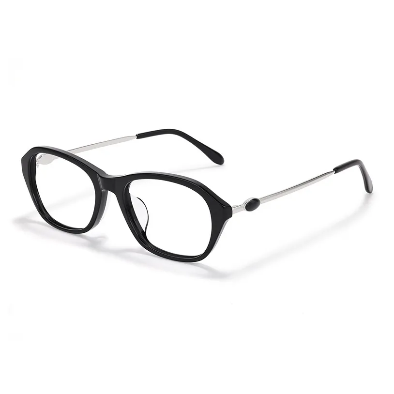 Sagawa Пластина And Металл Нерегулярная форма Оправы для очков Унисекс