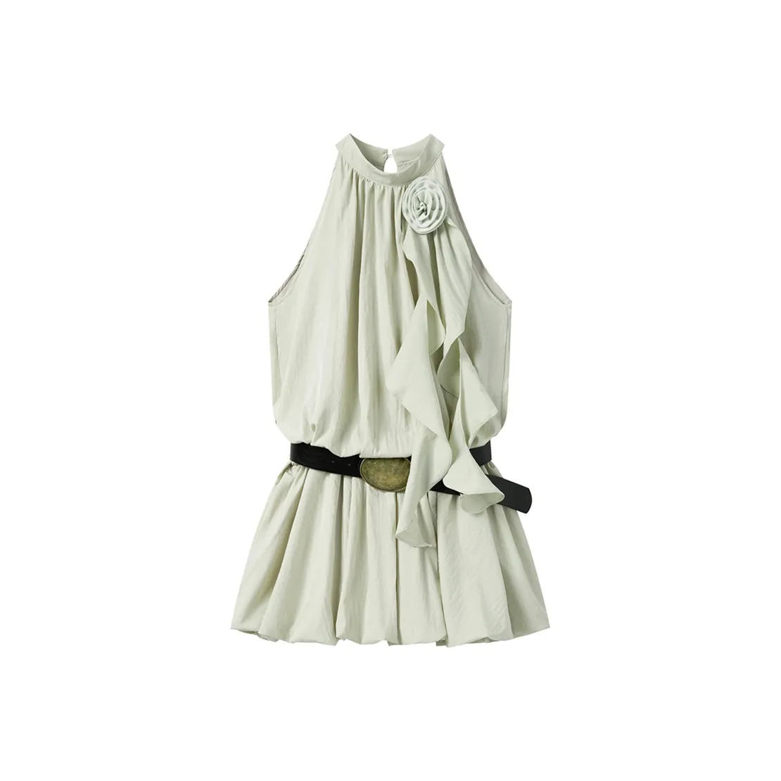 PAZZO Cinched Waist Sleeveless Dress Women's