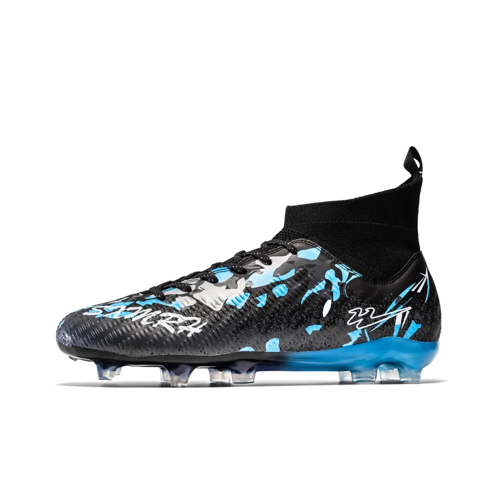 Binary FG Твердый грунт Амортизация Устойчивый к истиранию Легкий Нескользящий Футбольные бутсы Унисекс Черный