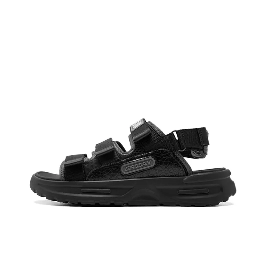 QIAODAN Пляжные сандалии Мужские Черные