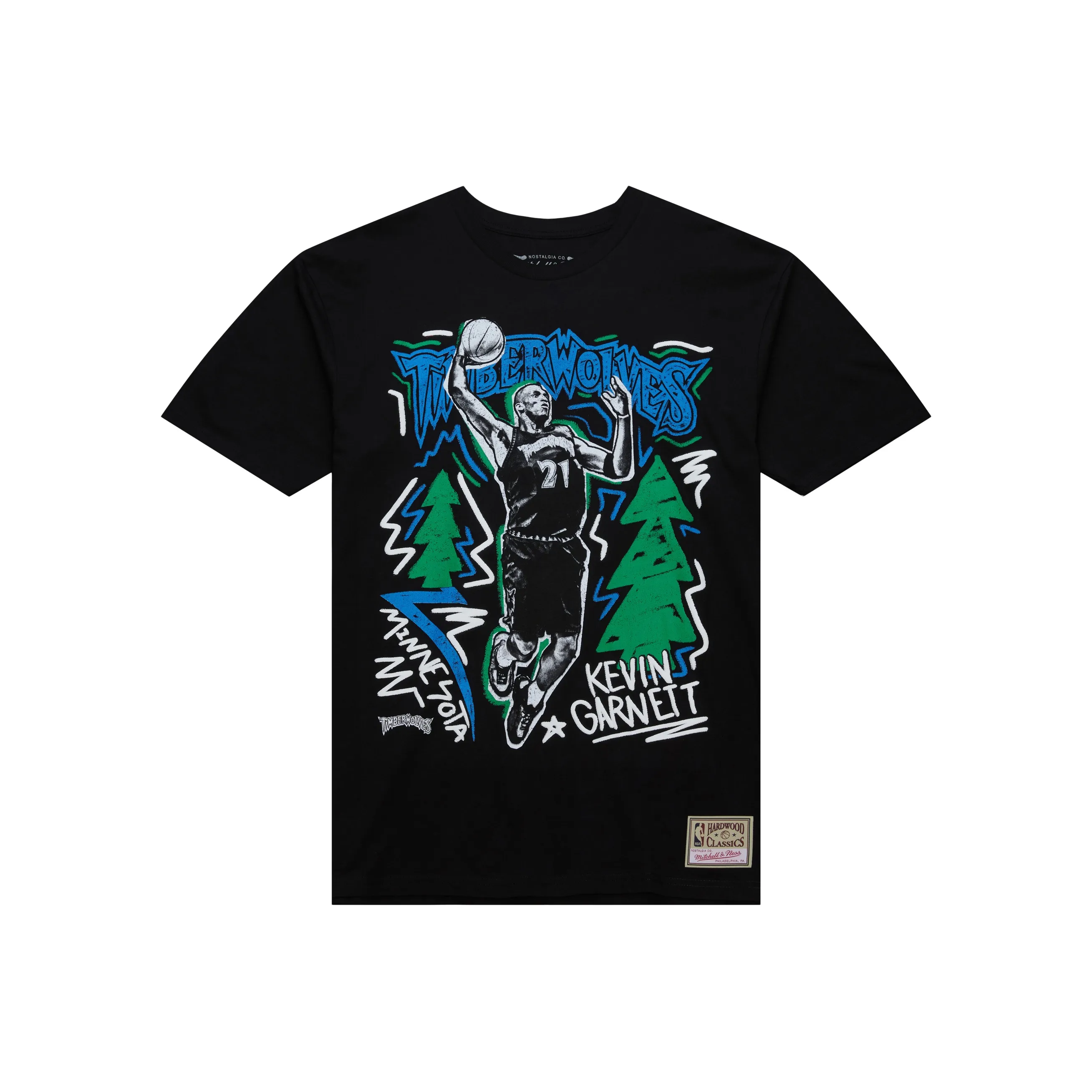 Mitchell & Ness x NBA T Shirt Unisex Black