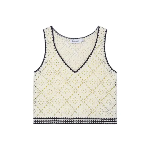 Desigual Экрю Женские Майки