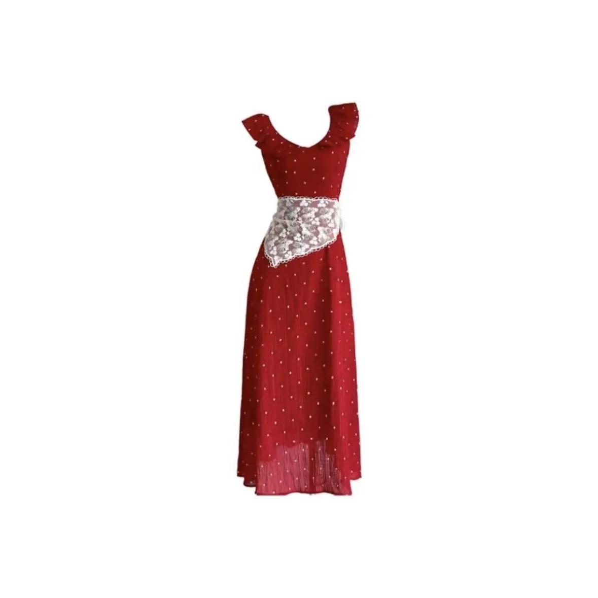 ADXKM Красный/с Квадратный шарф Женские Платья без рукавов