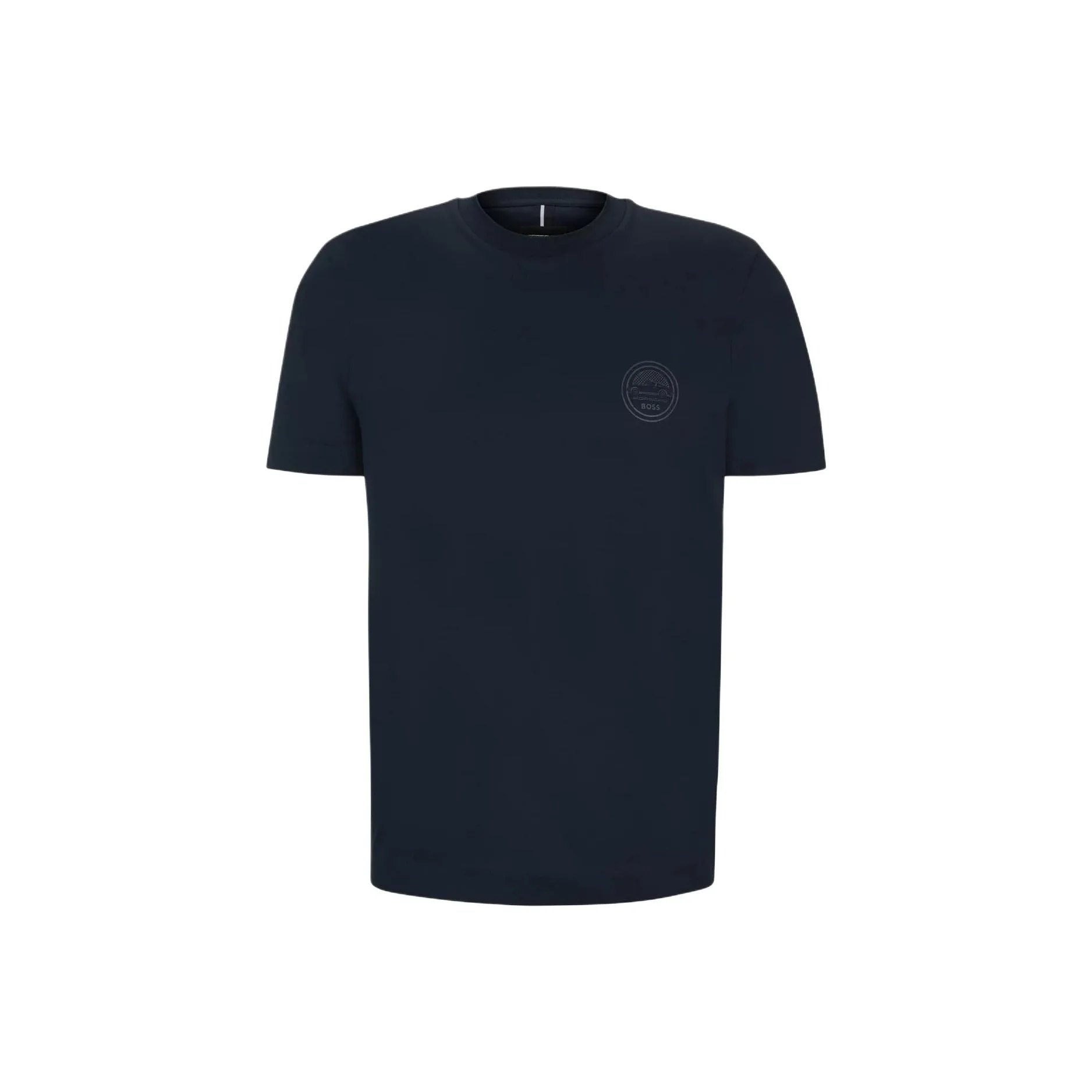 HUGO BOSS x Porsche Mercerized Cotton T Shirt With Special Branding T Shirt Men's Marine Blue