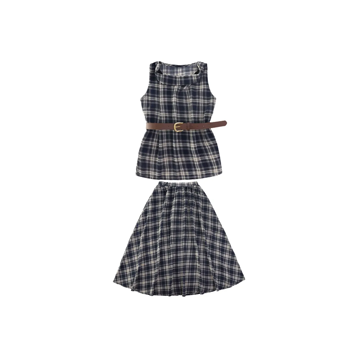 Детский комплект GOYN с юбкой 2 предмета клетка