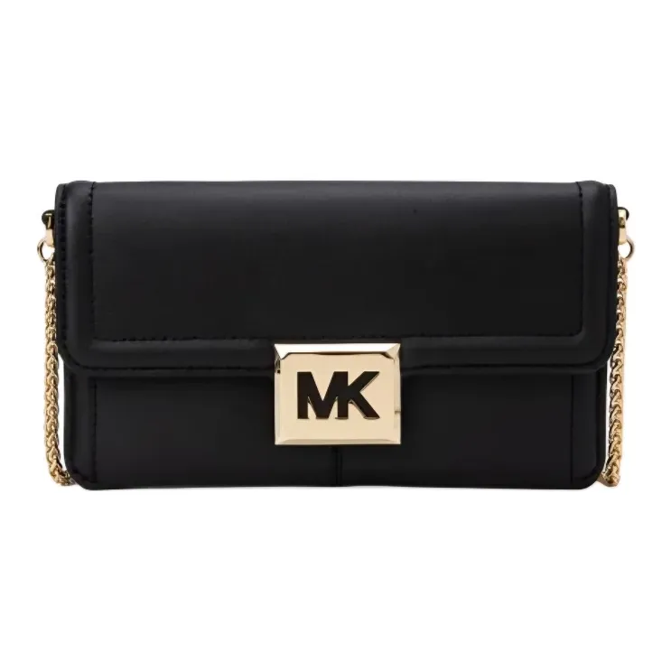 MICHAEL KORS Sonia Leather Shoulder Bag, Crossbody Bag Trumpets Women's Black