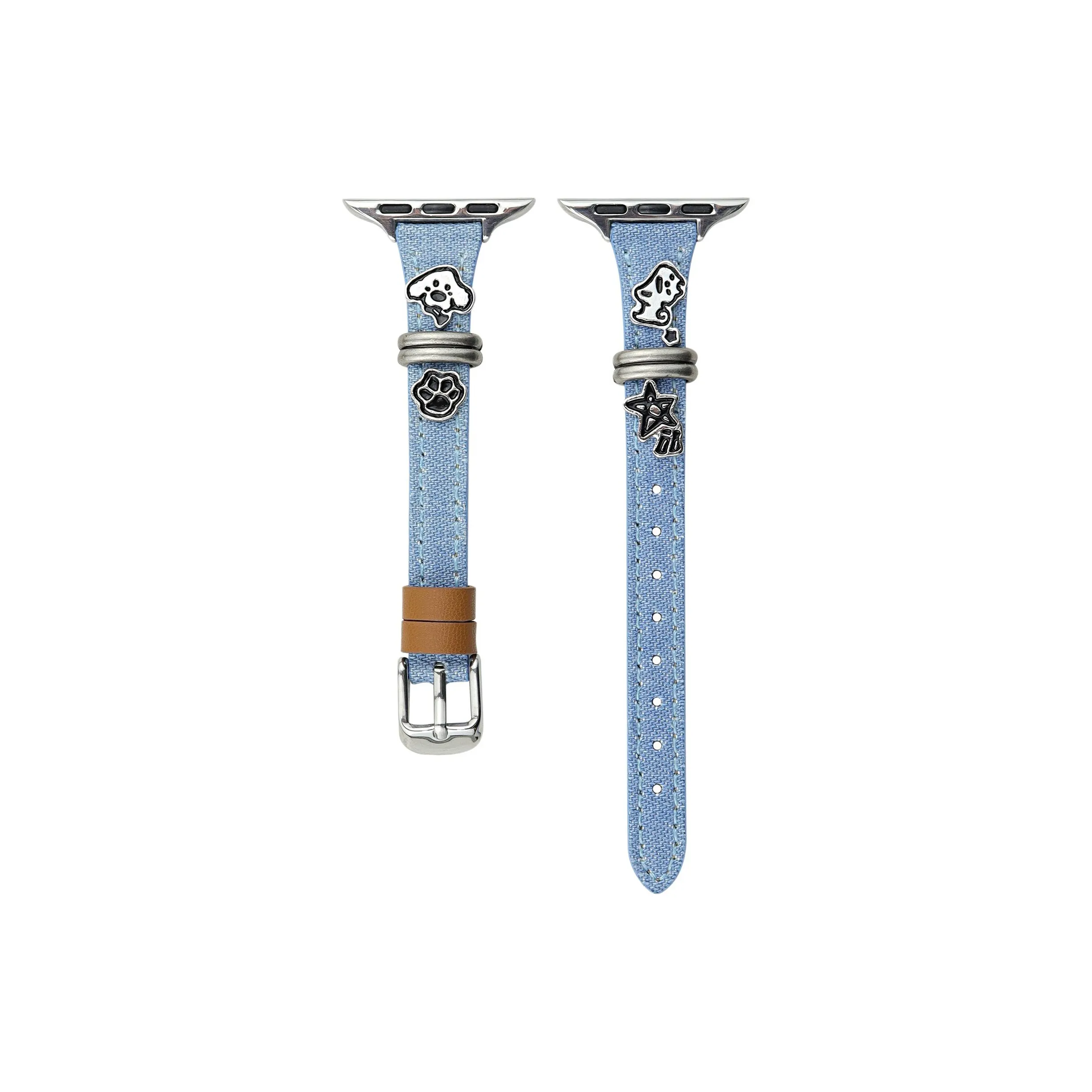 KVZUVUU Strap Apple Compatibility Denim Material