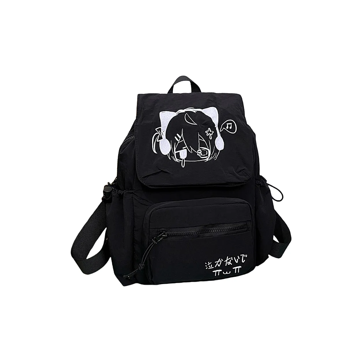 Kewuku Нейлон Рюкзак Унисекс Черный Белый