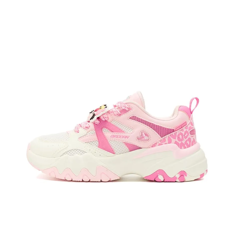 PINK PANTHER x QIAODAN Dry Slip-Resistant и Breathable Low Top Footwear Women's White Pink