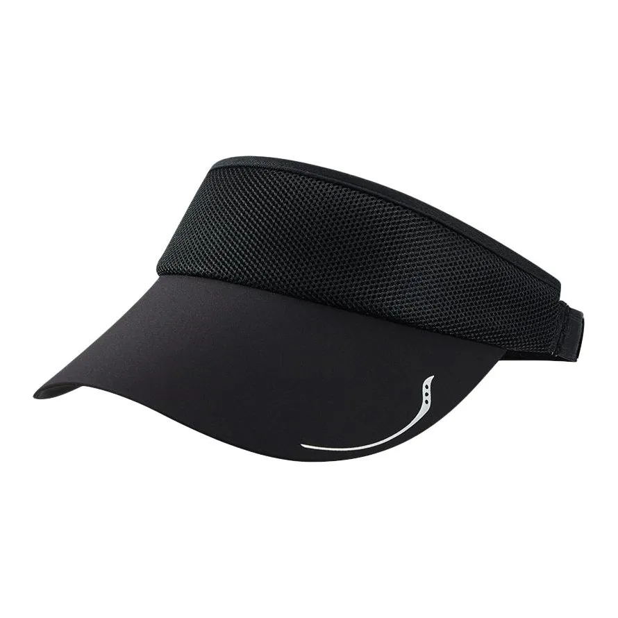 Saucony Полиэстер Хлопок Нейлон Спандекс Головные уборы с защитой от солнца Унисекс Черный