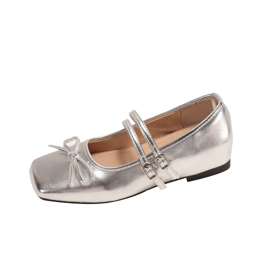 Boldi Kuki Mary Jane Shoes Женские Серебряные В комплекте с коробкой