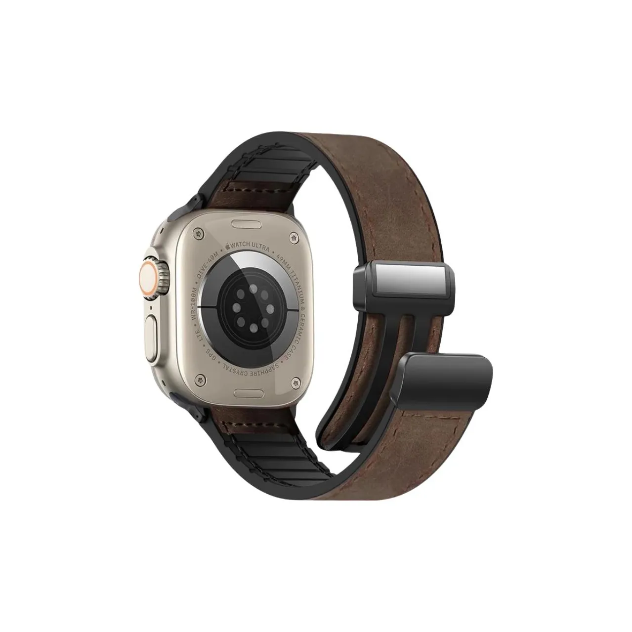 First Guard Ремень Apple Совместимость Кожа "Сумасшедшая лошадь" Силиконовый материал