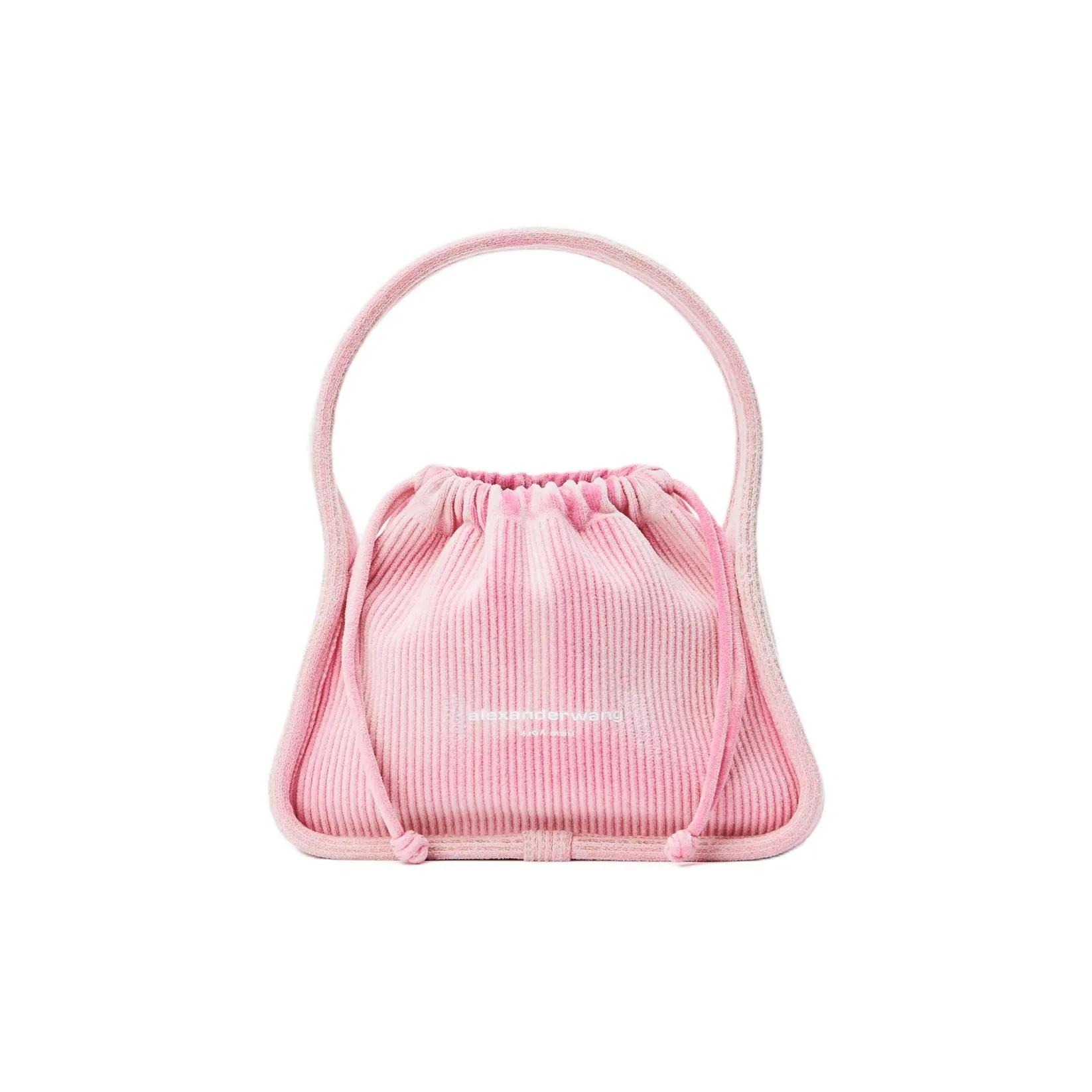 Alexander Wang Ryan Cotton Handbag Trumpets Women's Light Pink