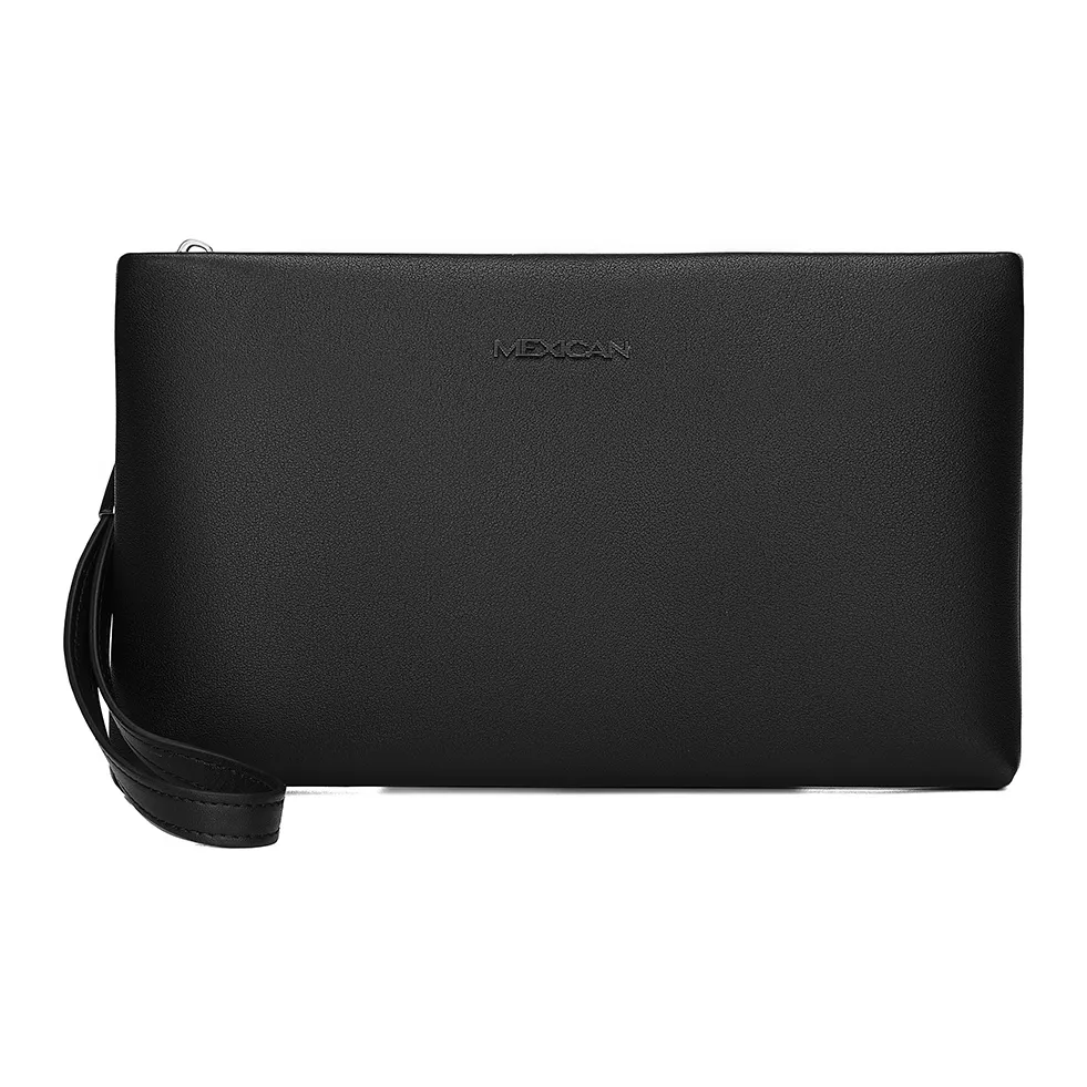 MEXICAN Клатч из коровьей кожи мужской черный