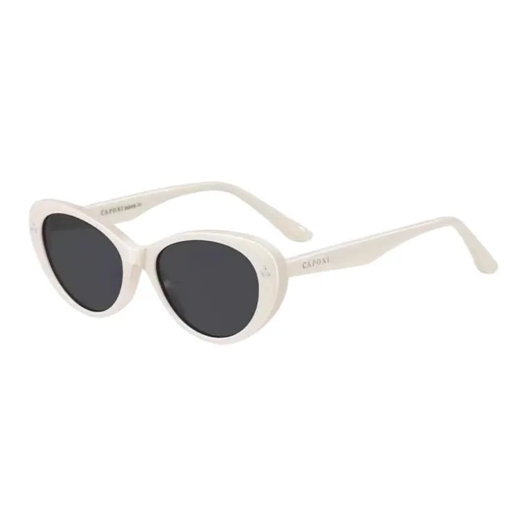 CAPONI Plate Frame Cat Eye Sunglasses Unisex Multicolor