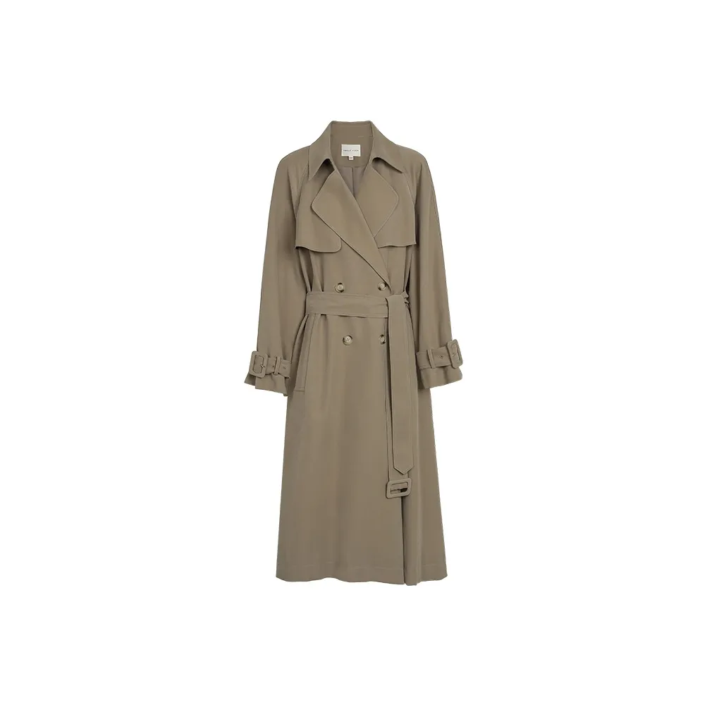 ABOUTPOEM Слоновой серый Женский тренч