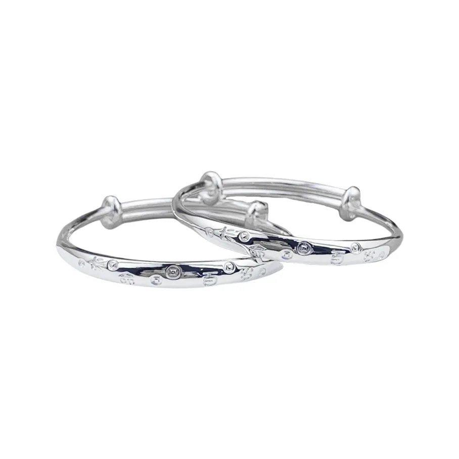 Phoenix Temple Jewelry S999 Fine Silver Sterling Silver Bracelets Kids'