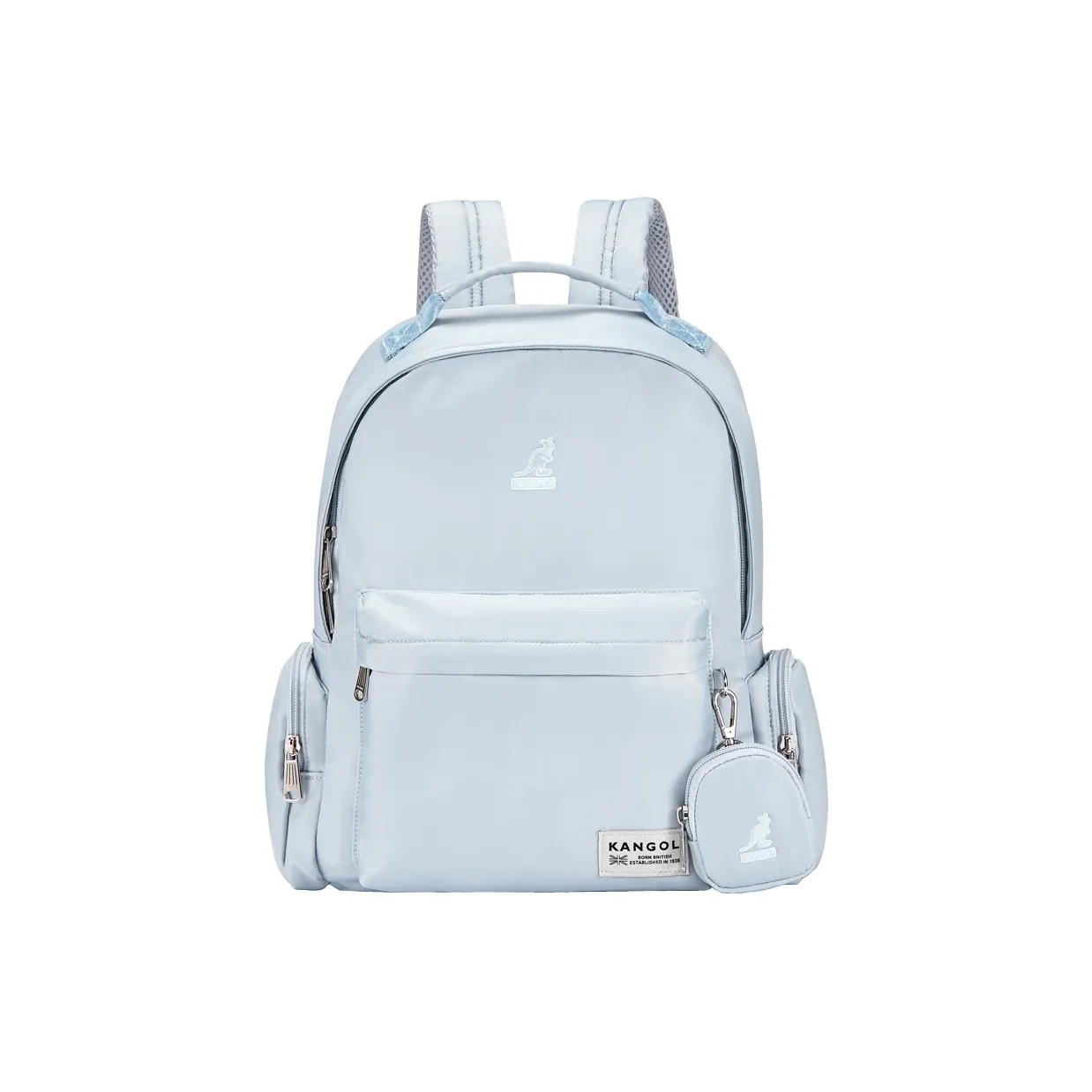 KANGOL Ткань Рюкзак Большой Унисекс Glacier Blue Black Milkshake Pink Ivory White Gold Brown