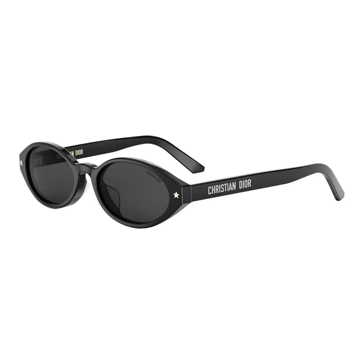 DIOR Пластиковая оправа ацетат OVAL SUNGLASSES унисекс черный