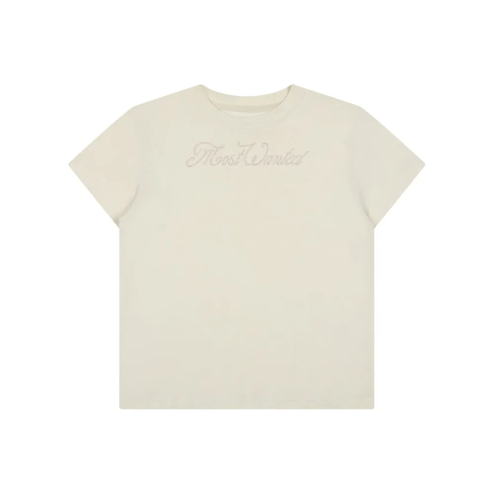 MostwantedLab Мягкая бежевая пряжа Женские футболки