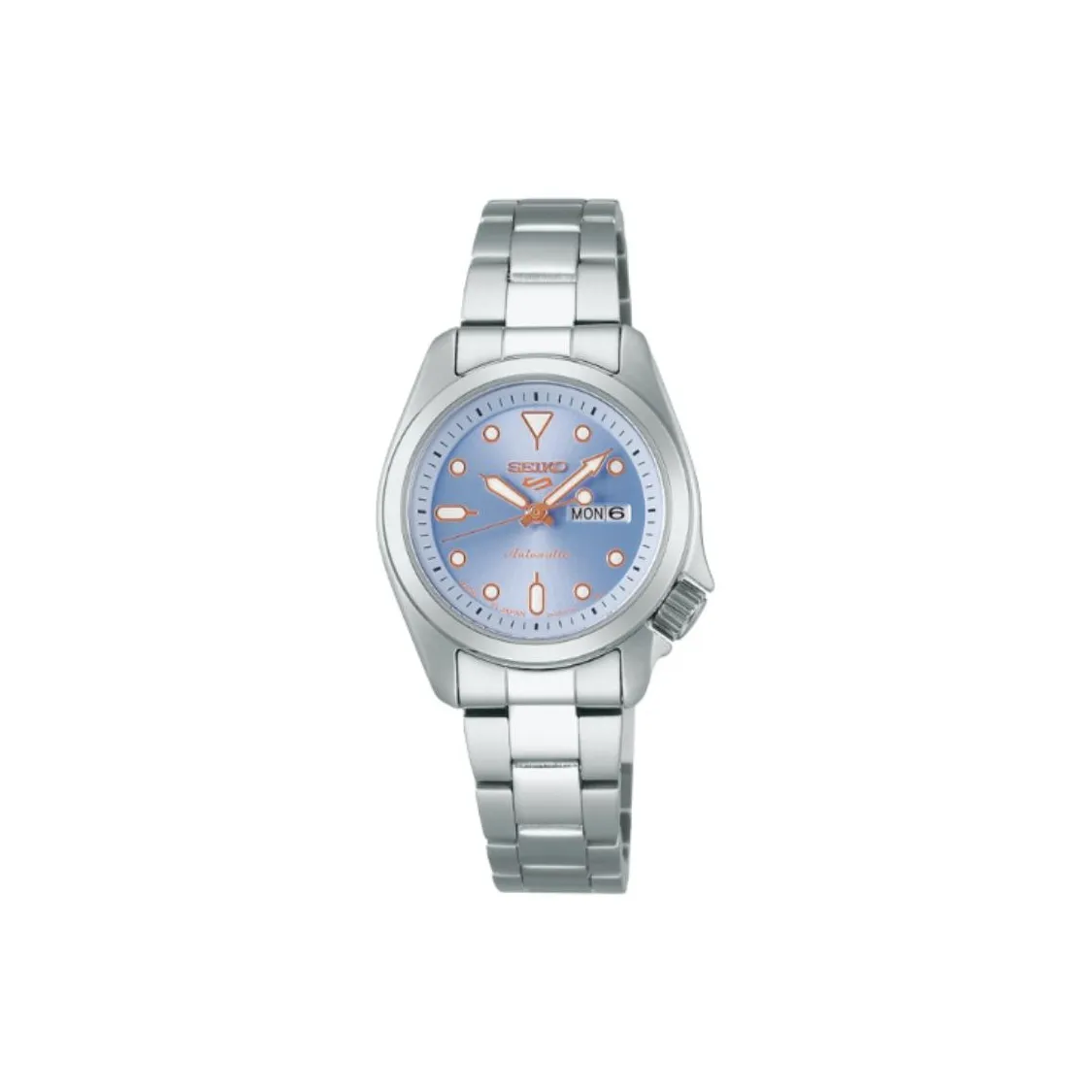 SEIKO 5 Sports SKX Collection Automatic Mechanical Movement Stainless Steel Strap Watch 28mm Women's Watch Blue Dial