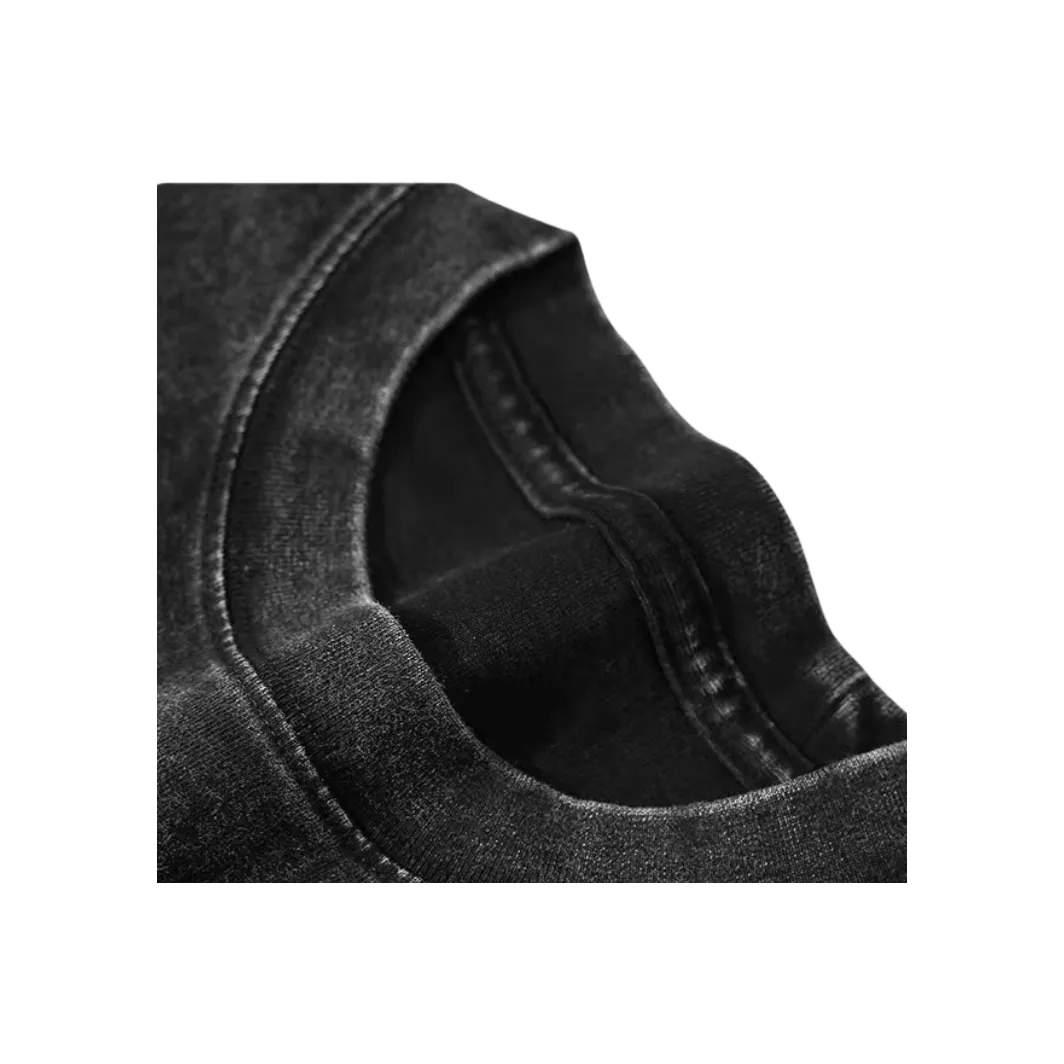 TONYBEAR Casual Versatile Fashion Niche Plus Size Loose Fit Premium Texture Short Sleeved Top Men's