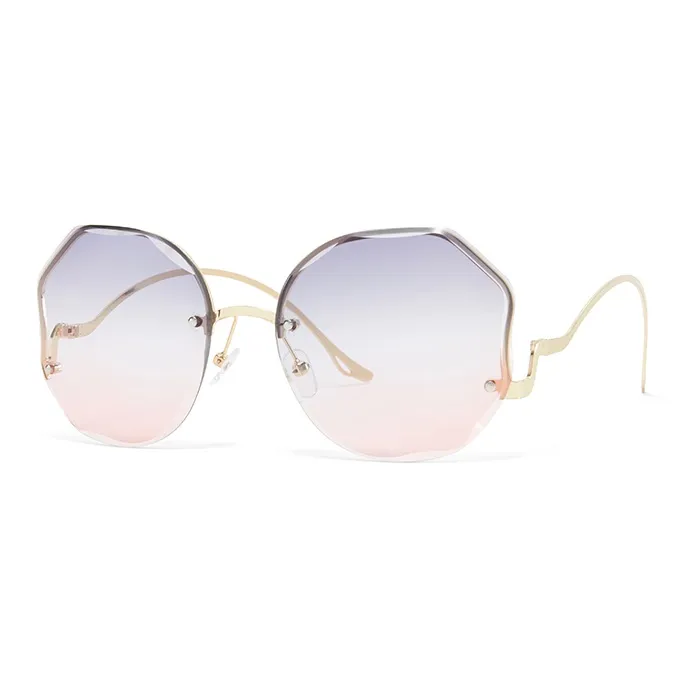 CinvaiKrose Мельхиор Овал High End Солнцезащитные очки с Большими оправами Женские