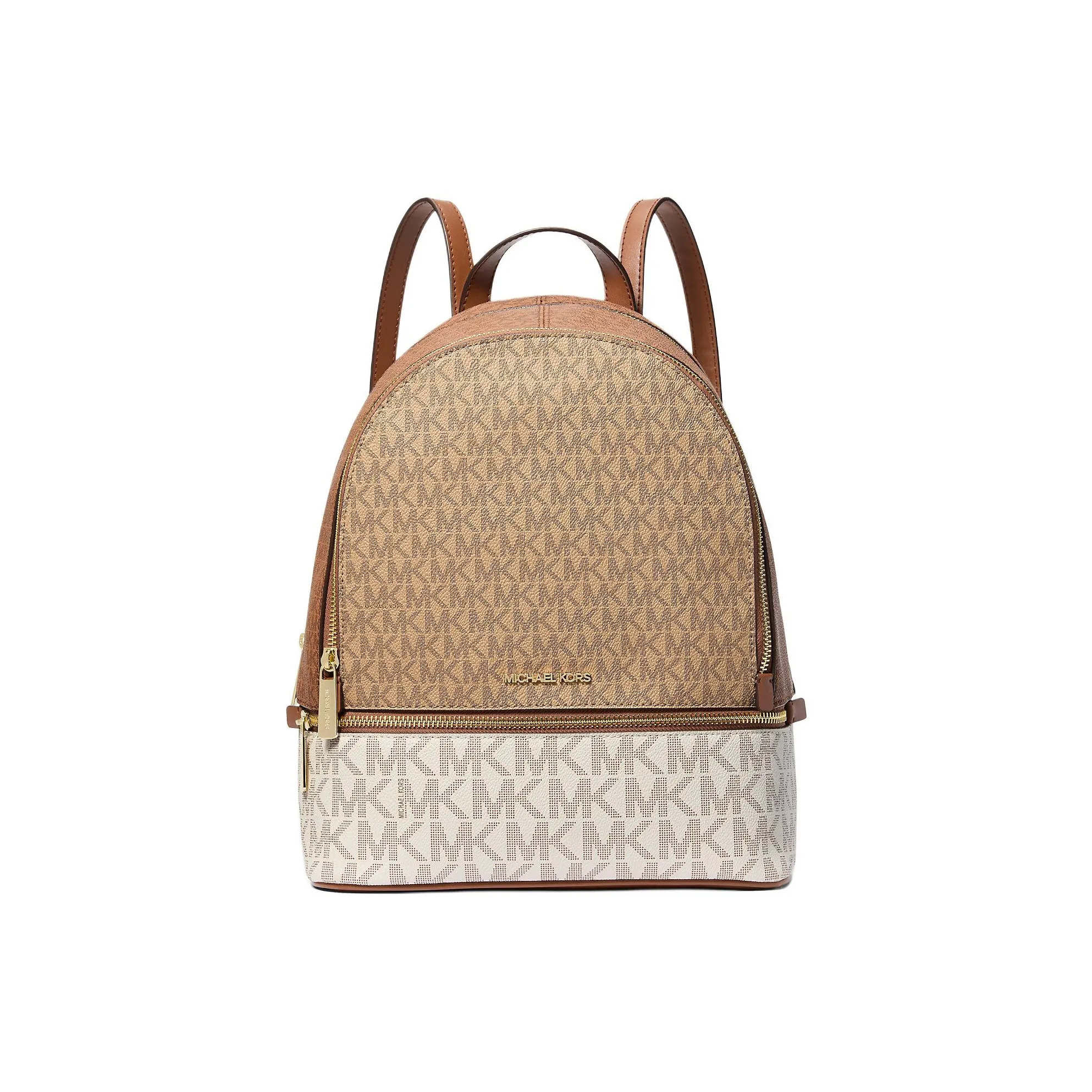 MICHAEL KORS Rhea Покрытый холст Рюкзак Средний Женские Коричневый