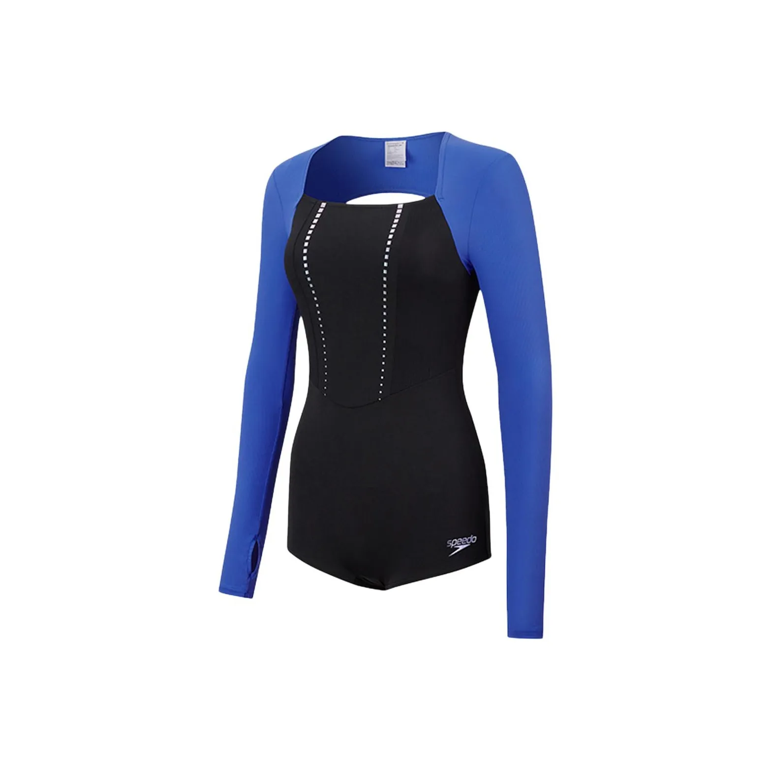 Speedo совместный бренд модель Ван-Пис Купальник Женские Черный Синий