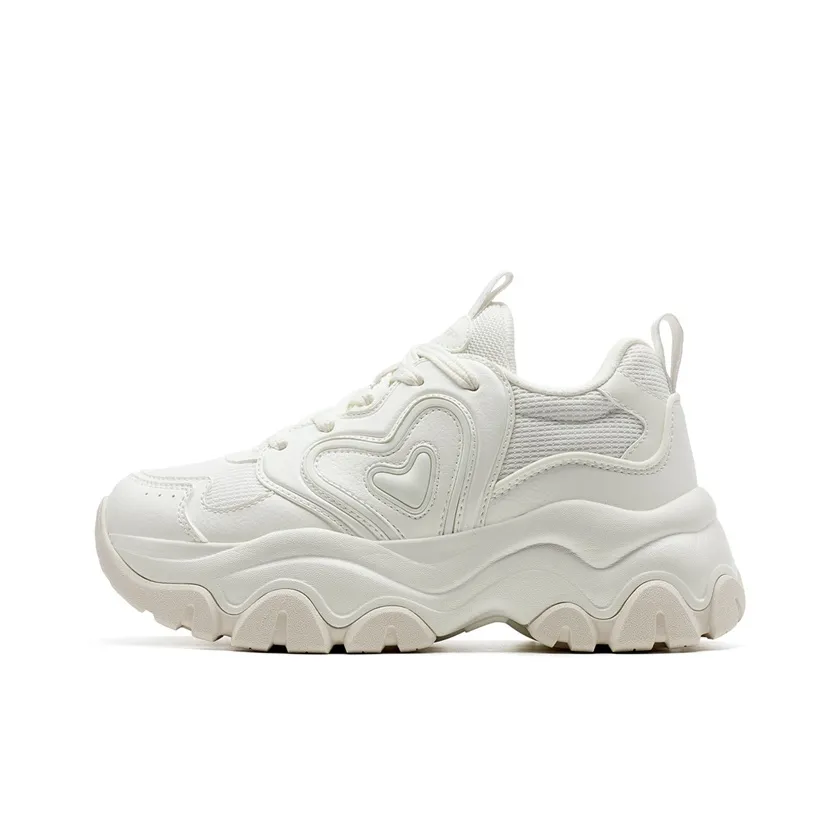 XTEP Hi 6 Shoes Поддержка Устойчивость к истиранию Низкий Топ Casual Женские Парус Белый