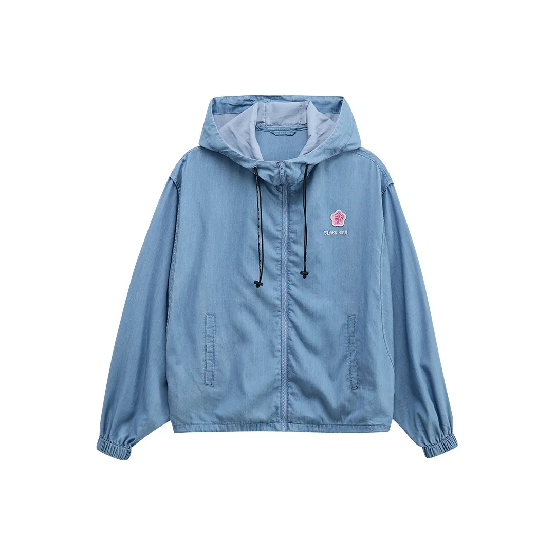 oniarai Джинсовый синий Женские джинсовые куртки