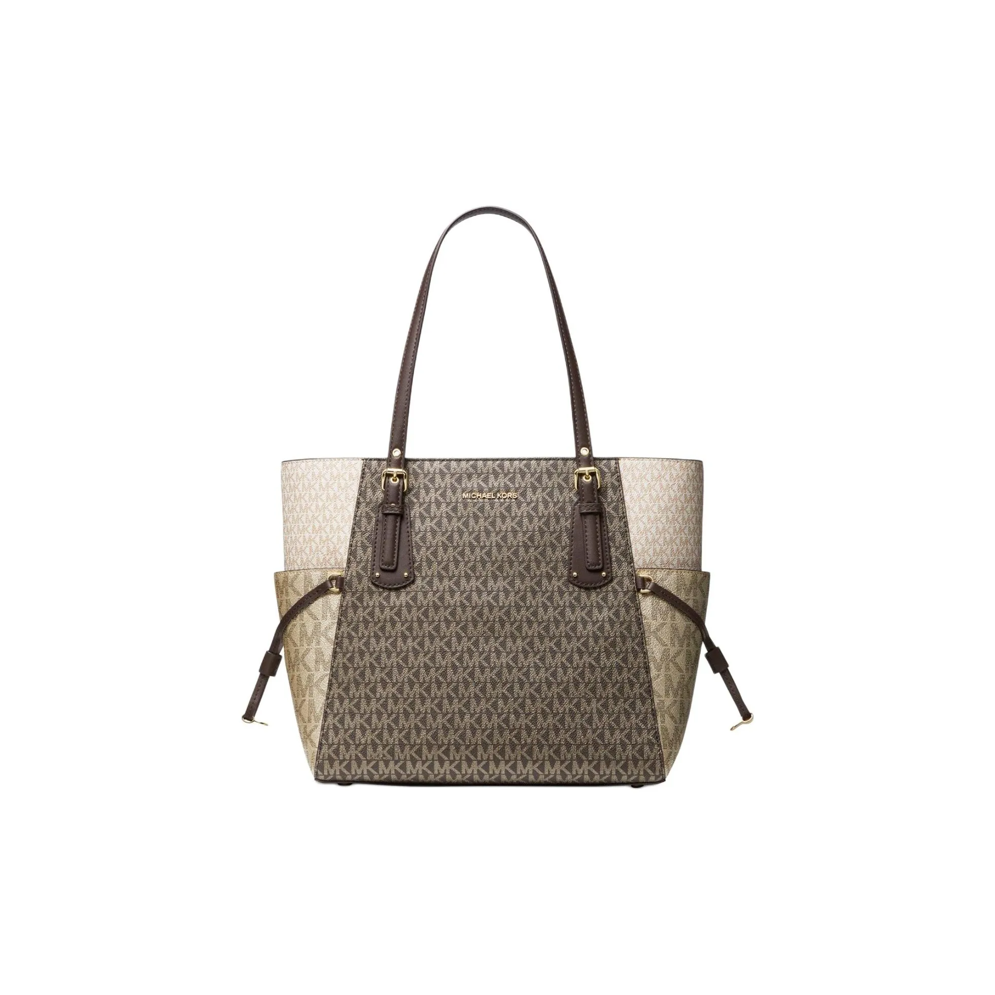 MICHAEL KORS VoyagerMICHAEL KORS Handbag Collection Нейлоновая сумка-тоут сумка для покупок сумка через плечо женская светло-золотая коричневая