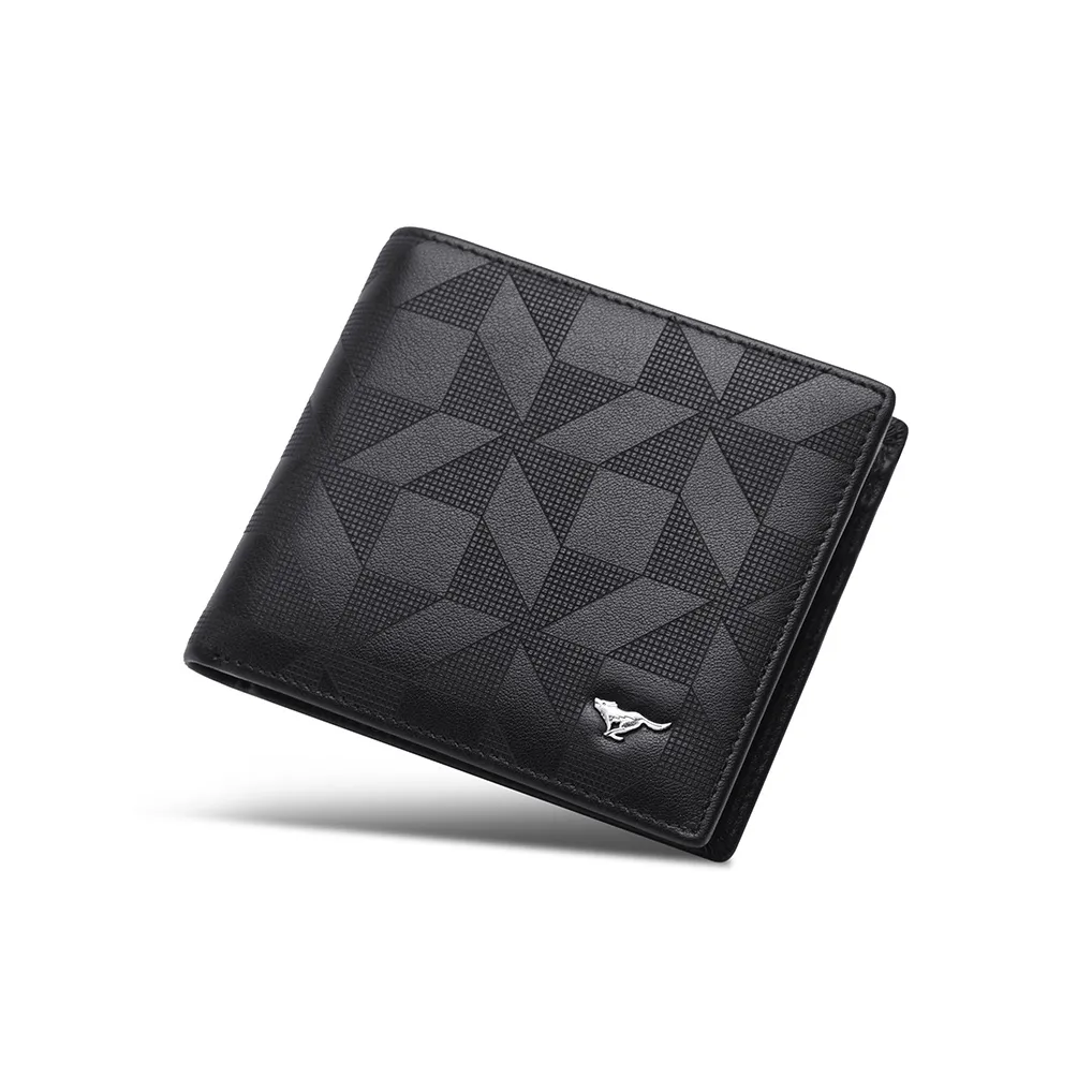 SEPTWOLVES Кошелек из коровьей кожи Мужской Черный