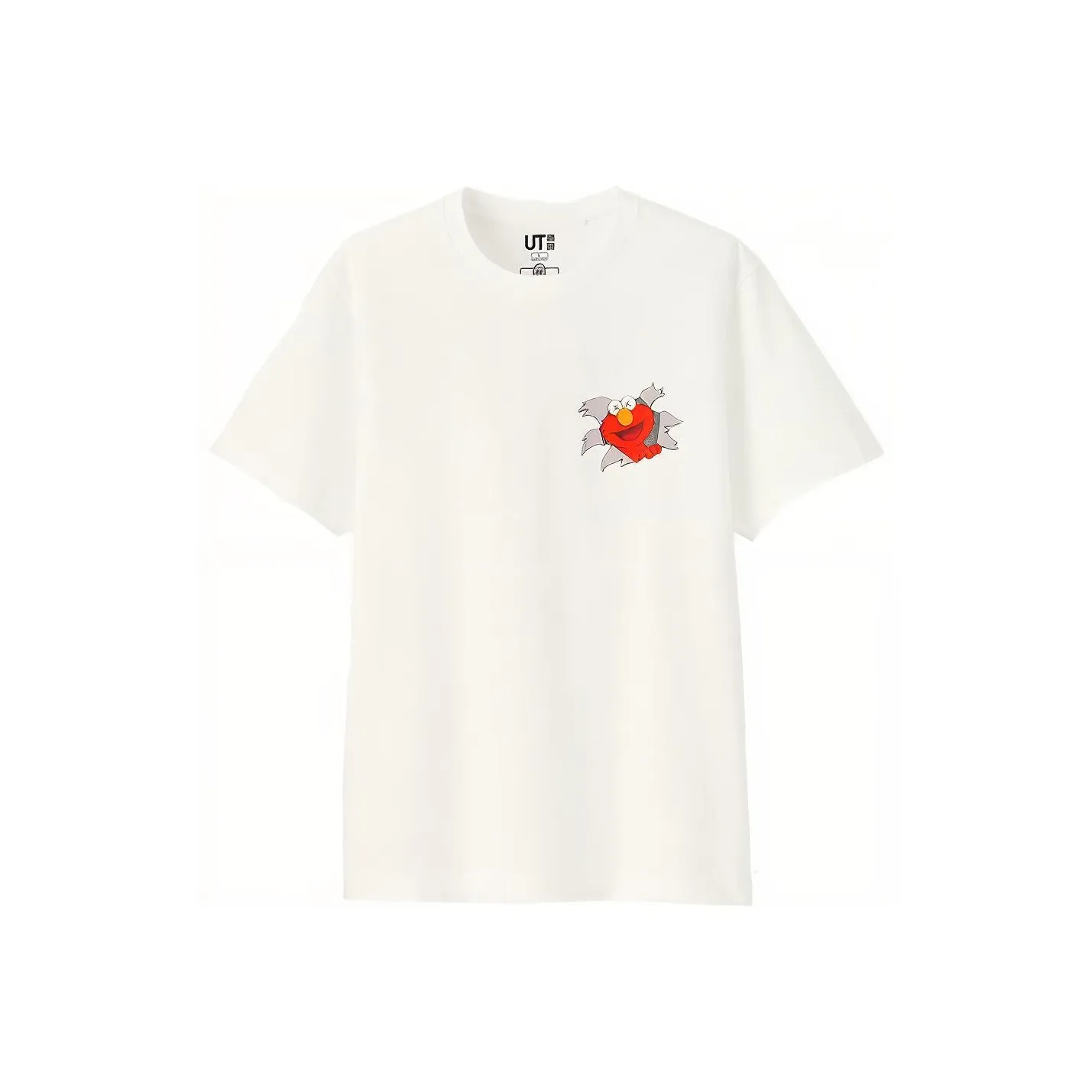 UNIQLO x KAWS X SESAME STREET Футболка Унисекс Белая
