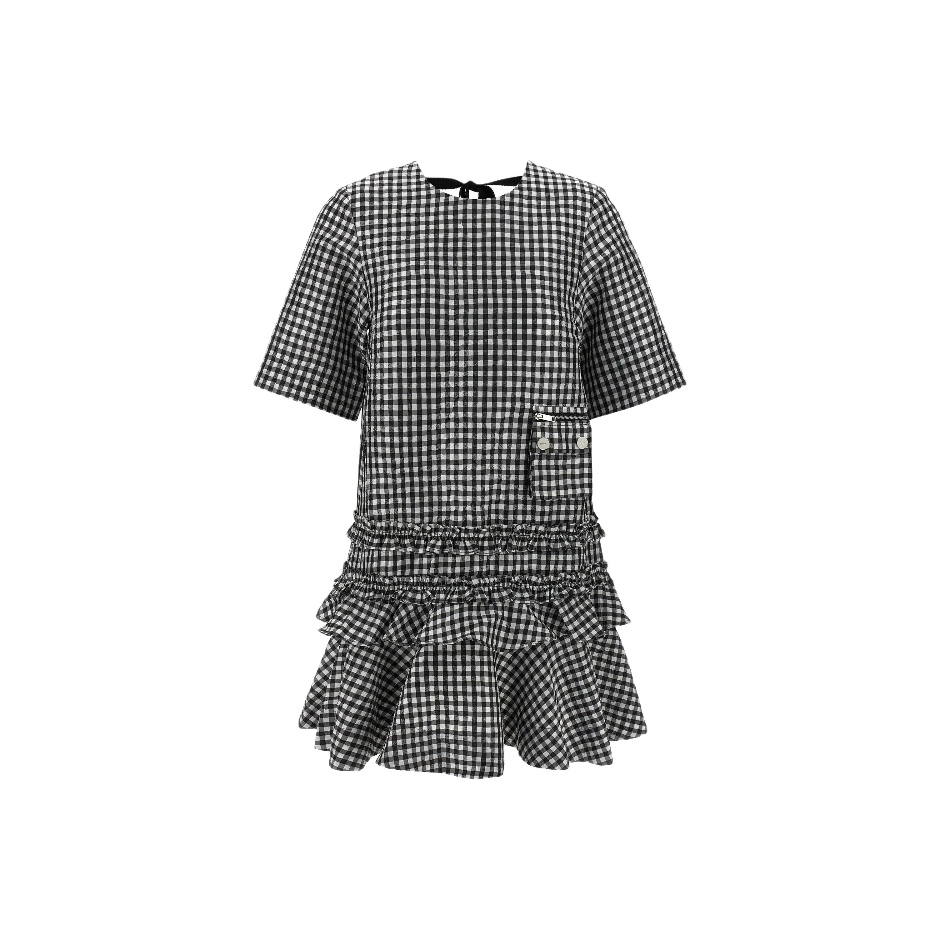 GANNI Gingham print Dress