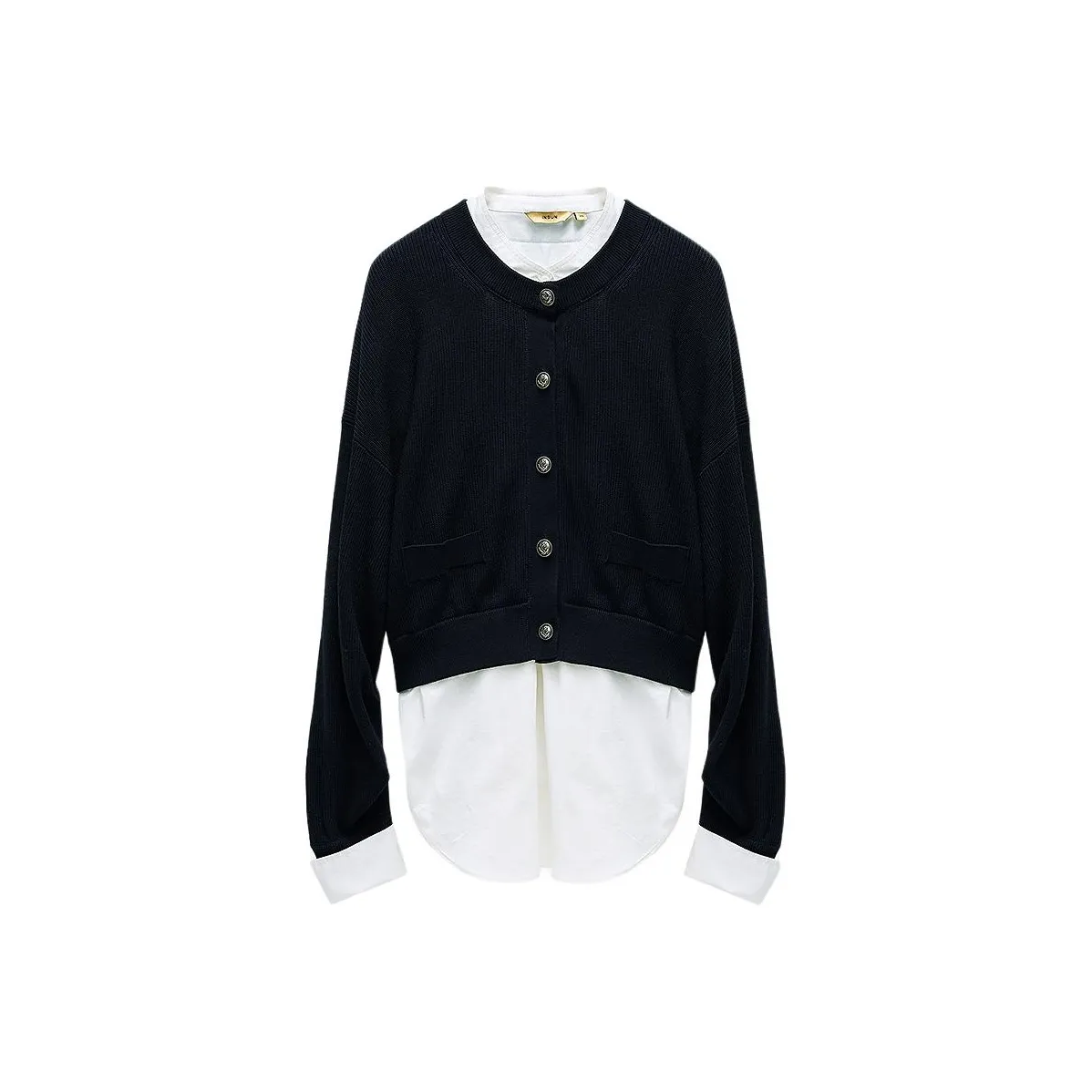 INSUN Shirts Women's Navy Blue