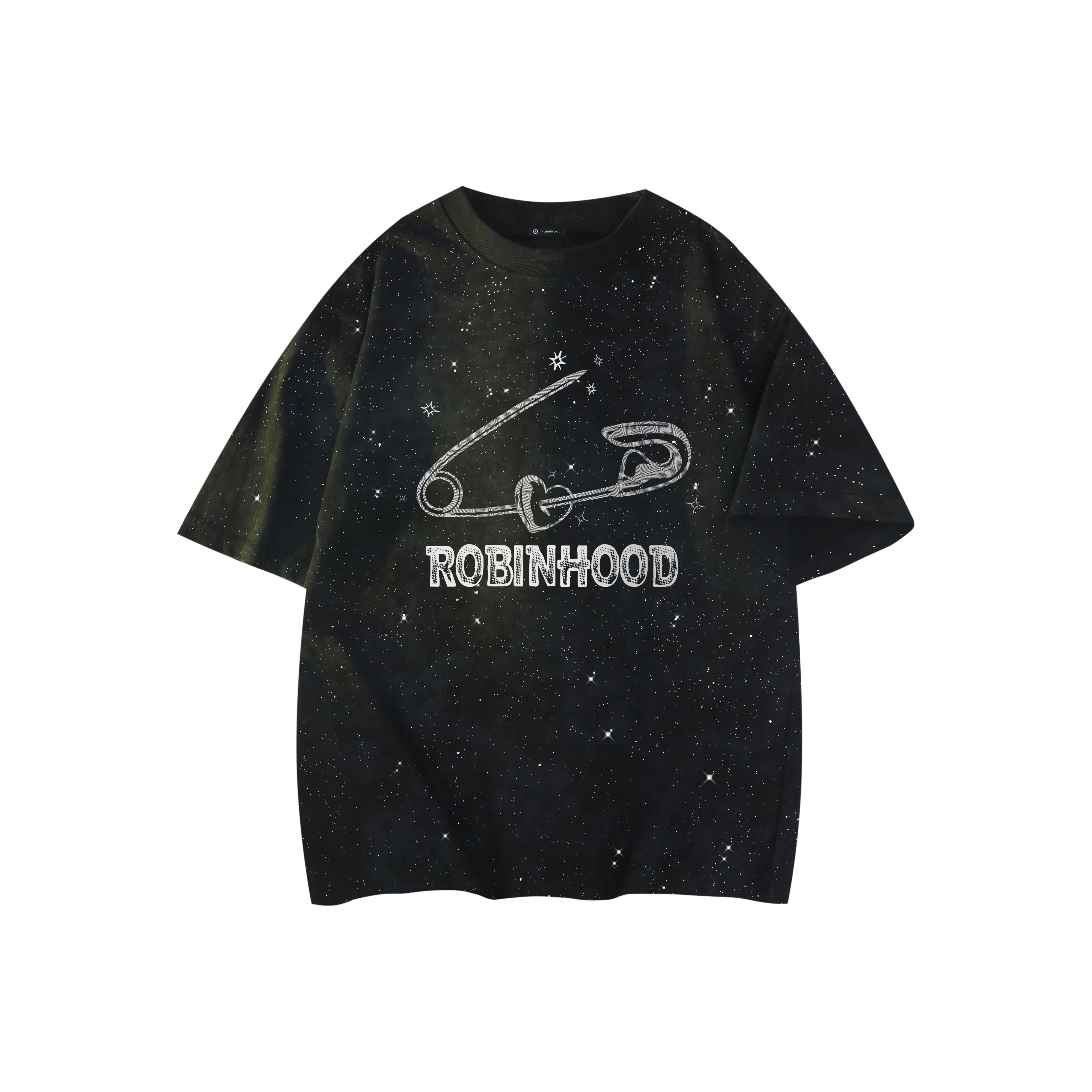 ROBINHOOD T Shirts Unisex Tie Dye Black