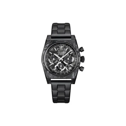 ZENITH Автоматический Механический Movement Мужские Часы Flagship Collection 37 мм Черные