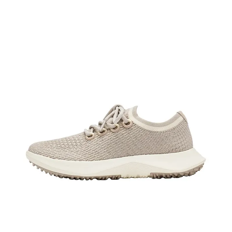 Allbirds Tree Dasher 2 Амортизация Дышащий Легкий Низкий Топ Беговые кроссовки Женские Бежево-желтый