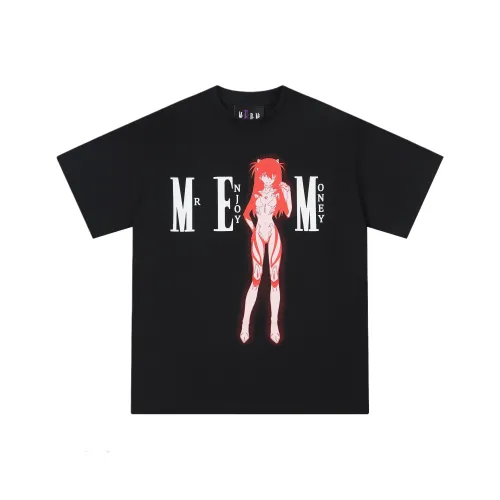MR.ENJOYDA MONEY MEDM x EVA Collaboration Черная унисекс футболка
