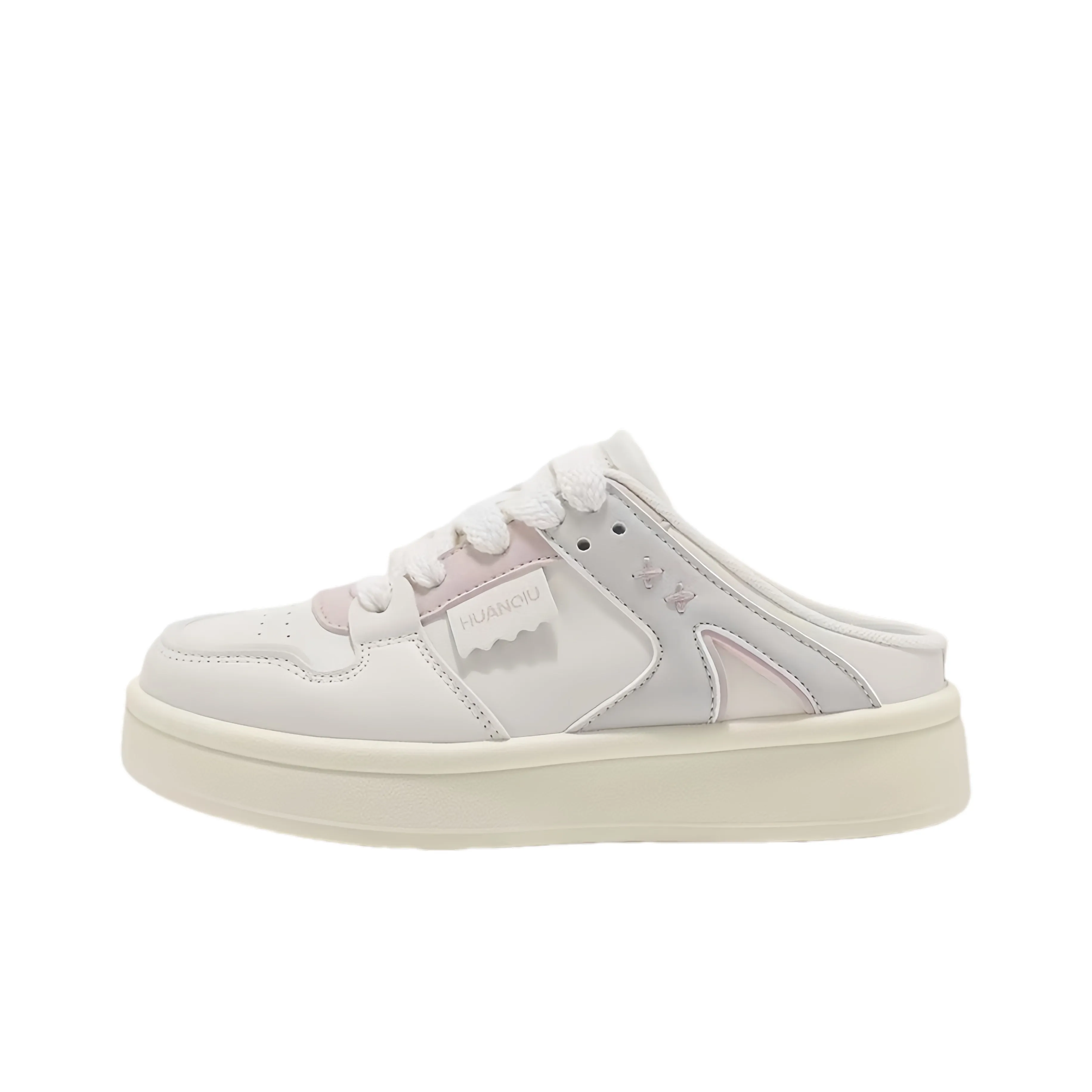 BINGO DUCK Skateboard Shoes Women's Beige Pink
