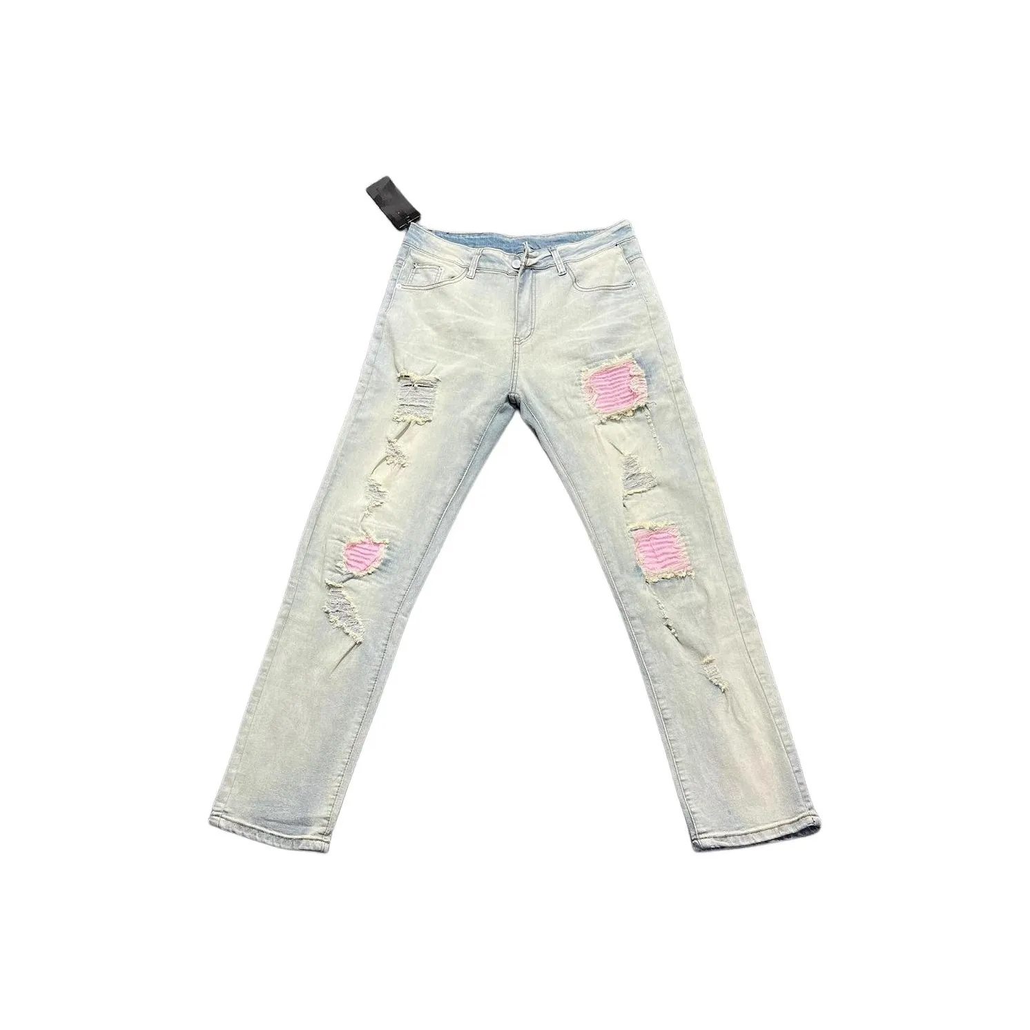 FRQ Грязно-желтые унисекс джинсы