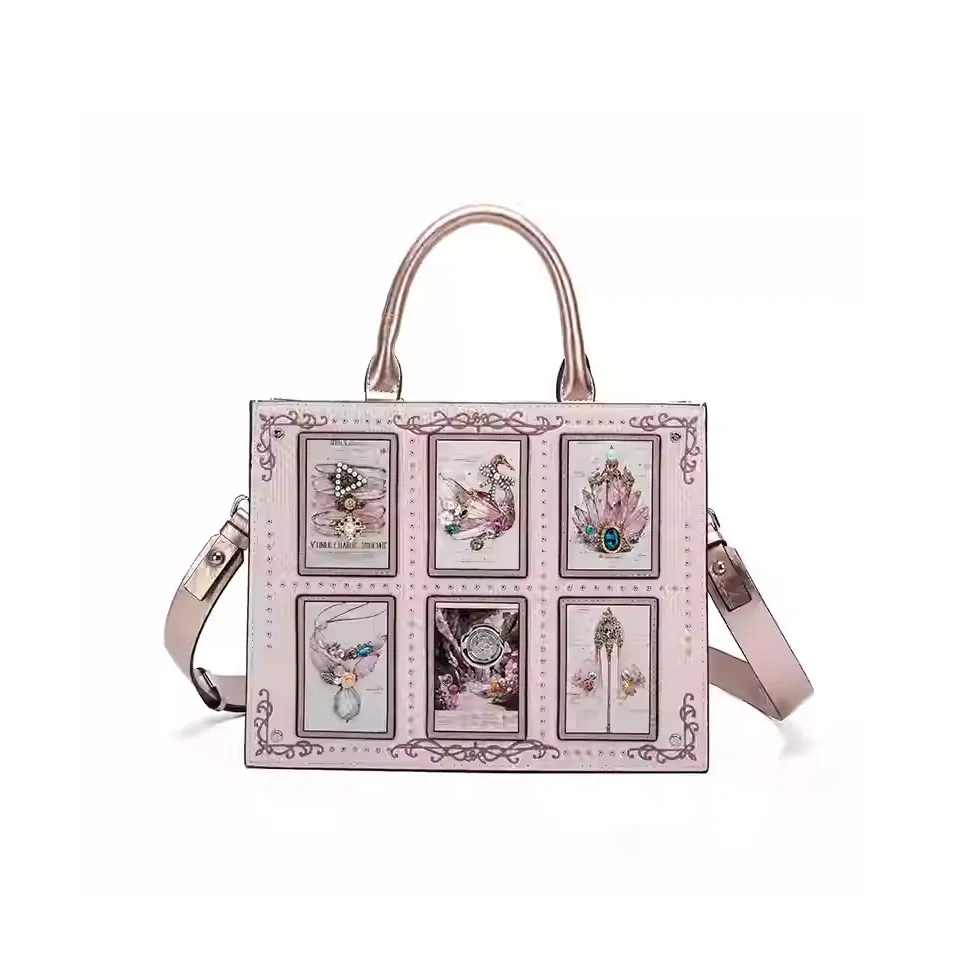 Anthracene Коровья кожа Тоут Сумка Сумка для покупок Сумка через плечо Сумка Женская Многоцветная