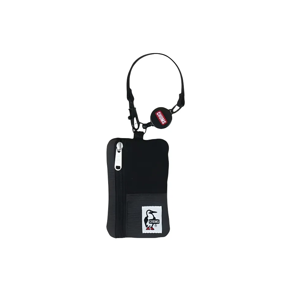 CHUMS Хлопок Картхолдер Монетница Унисекс Черный Темно-Серый
