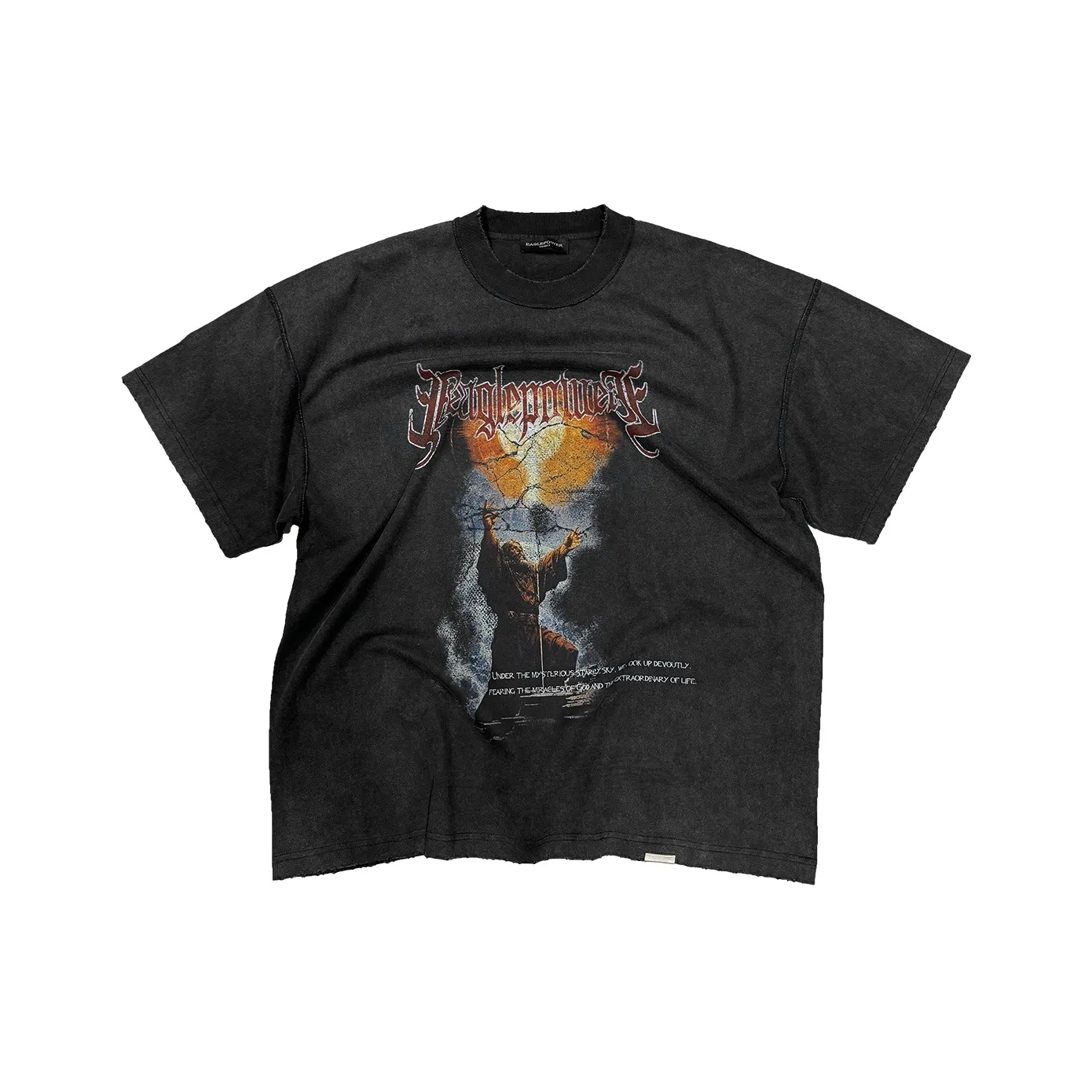 EPOWER PRESENTS Промытый черный Унисекс Футболка