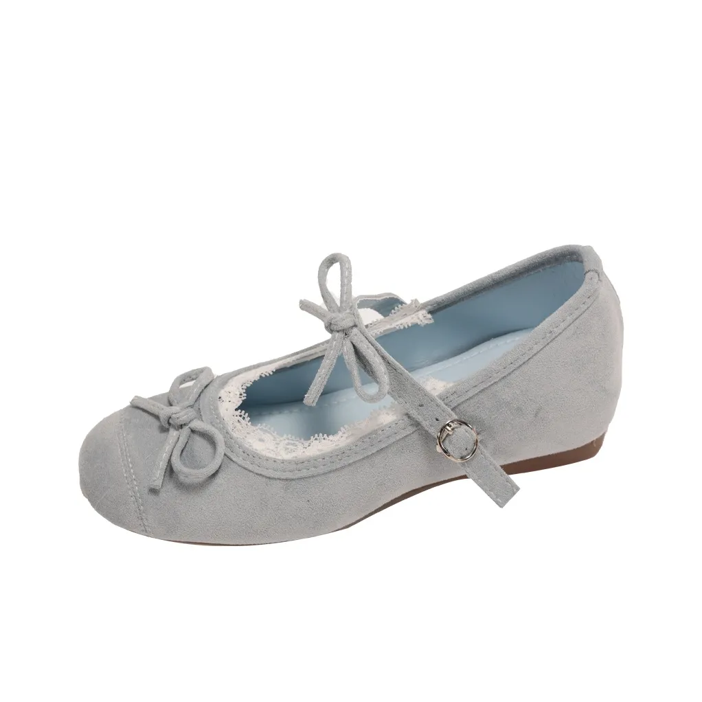 ALXNAN Квадратный каблук Туфли Мэри Джейн Женские Коробка