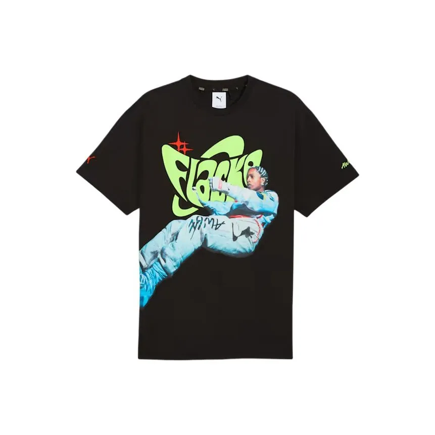 Puma x A$AP ROCKY совместная модель A$AP RockyX PUMA SS25 Flacko Drive T Рубашка Мужская Черная