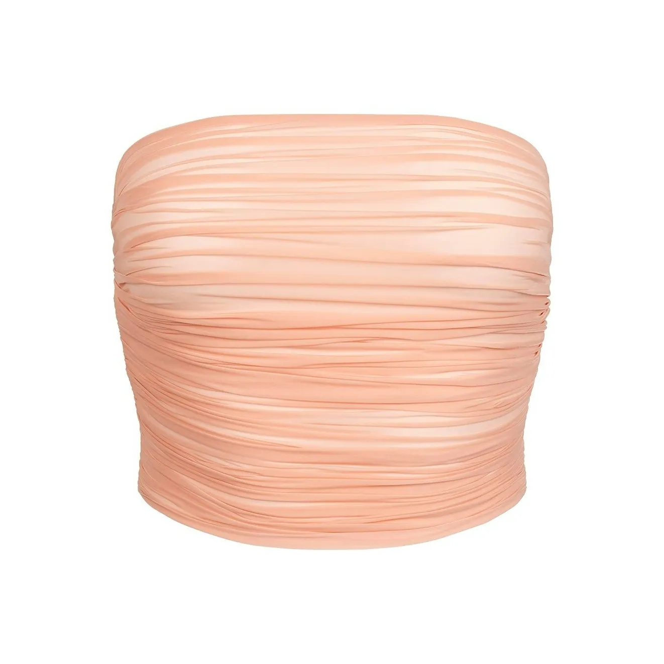 SKIMS SS25 MILKY Прозрачный Укороченный TUBE Топ Без бретелей Топ Женский