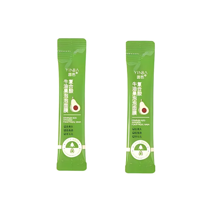 YINBA Complex Авокадо Пузырьки Маска Sample Pack Борьба с АКНЕ Увлажняющий Отшелушивающий Очищающий 4г*2