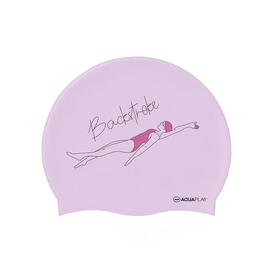 AQUAPLAY Swimming Caps Unisex Lilac Pink Purple